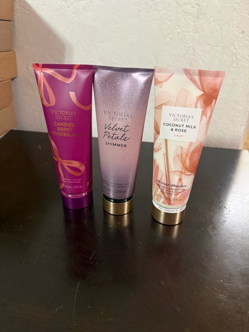 Victoria's Secret Velvet Petals Shimmer & Assorted Pink/Peach Lot